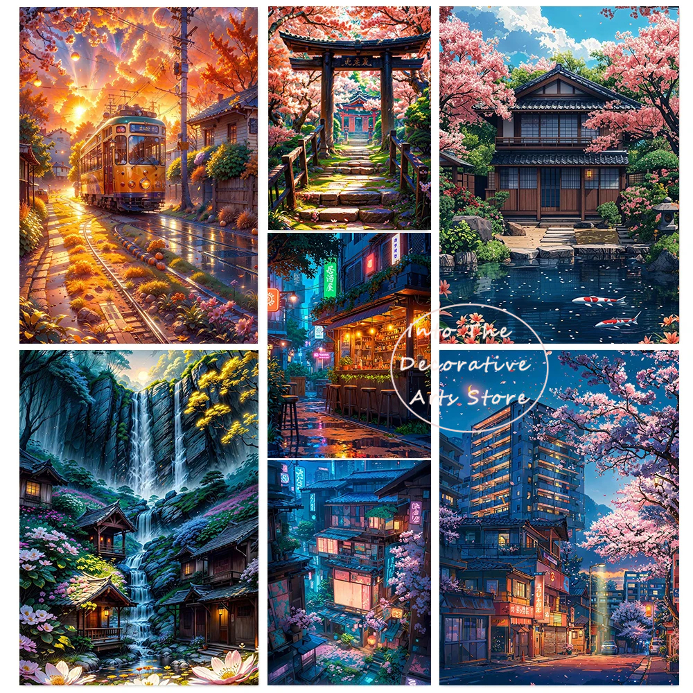 Japanese Lifestyle Anime - Japanese Anime Style City Life Neon