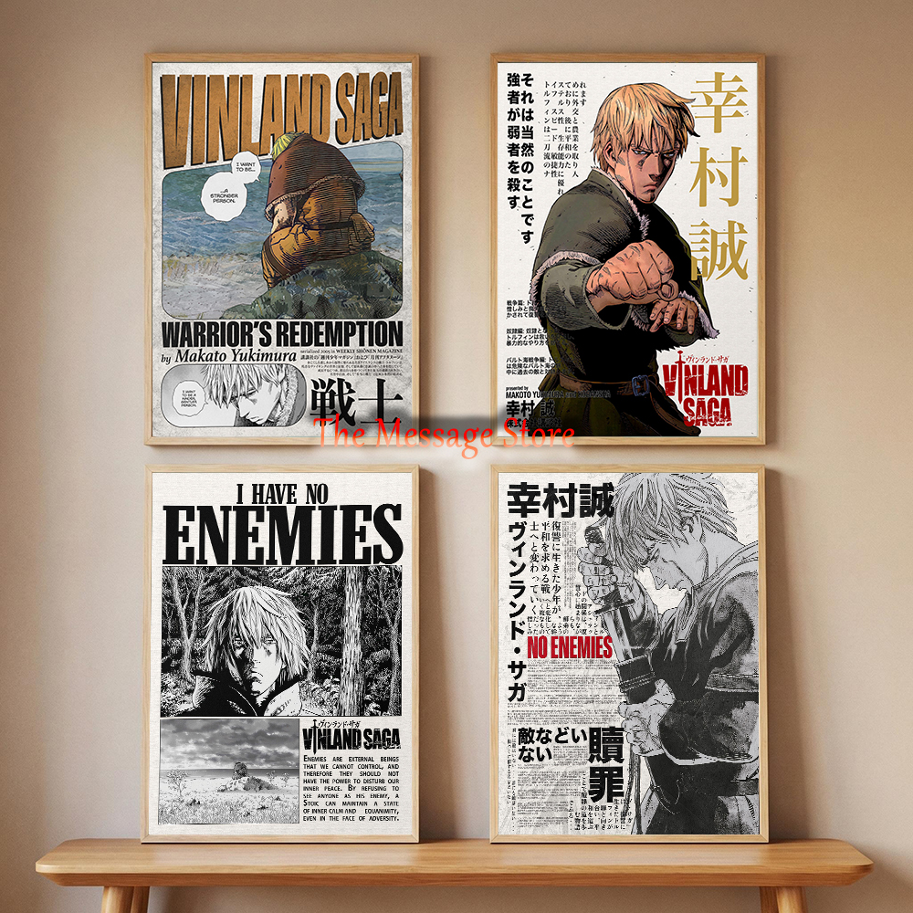 Japanese Minimalist Lifestyle - Vinland Saga Anime Manga Poster Minimalist
