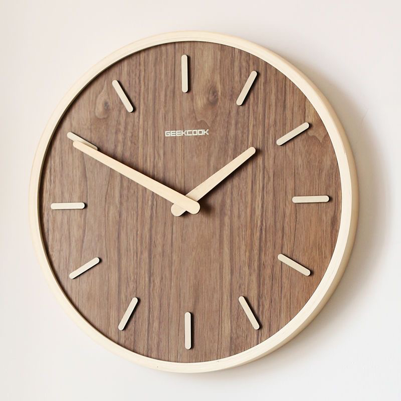 Japanese Luxury Lifestyle - Art Silent Wall Clock Japanese Light