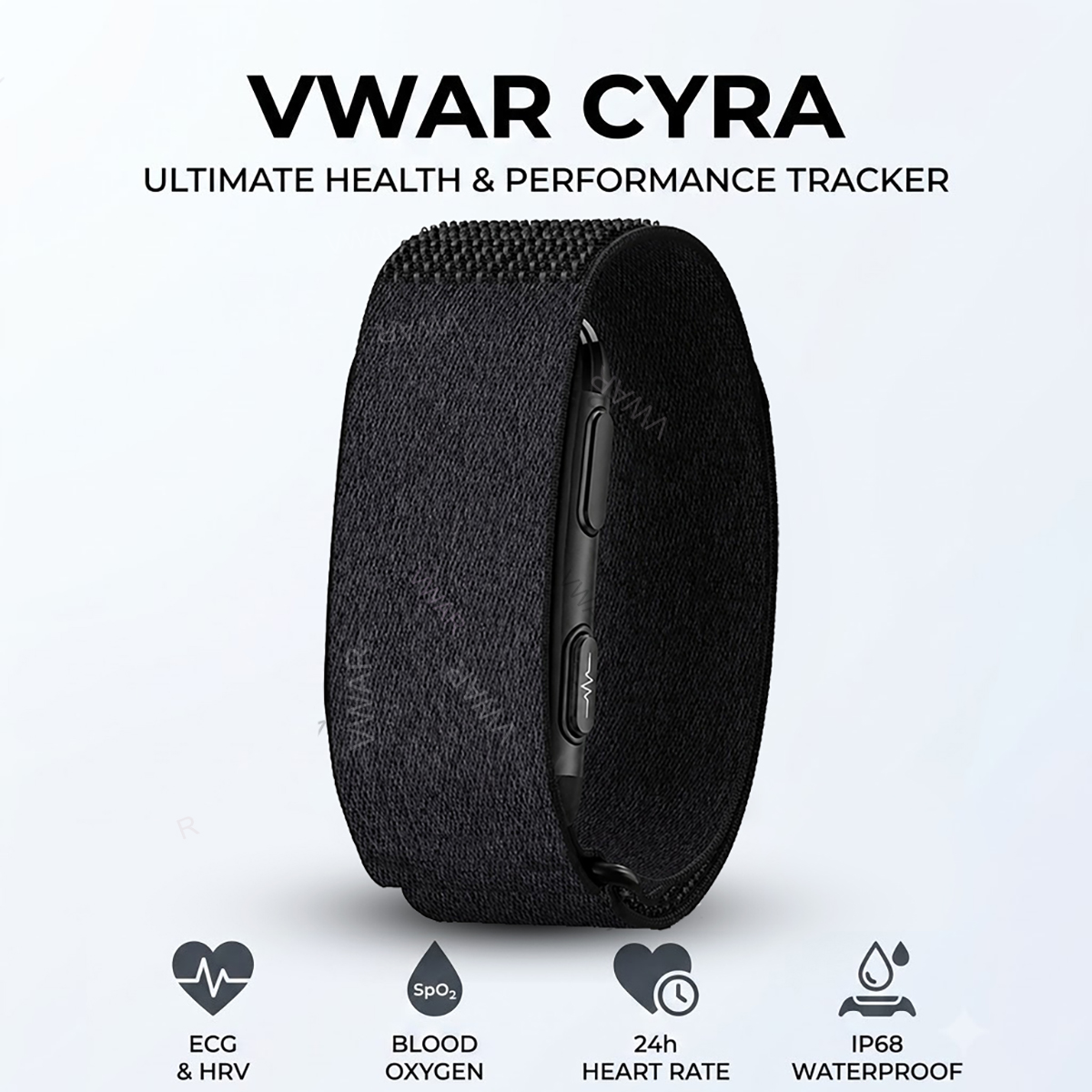 Japanese Lifestyle Health - VWAR CYRA Screenless Fitness Tracker ECG+HRV