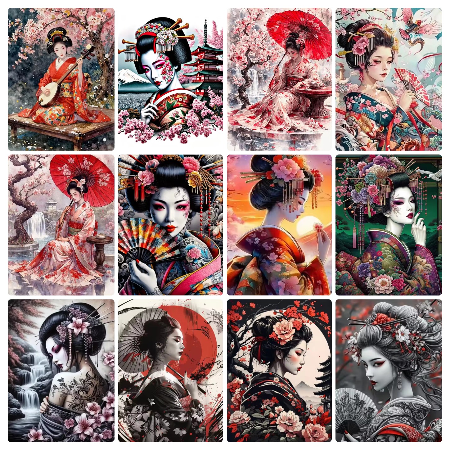 Paiting By Number Kits Woman P - Japanese Women Lifestyle review and price