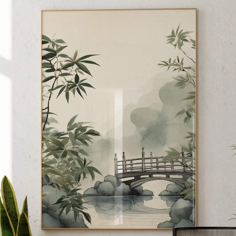 Japandi Wall Art Minimal Botan - Japanese Minimalist Lifestyle review and price