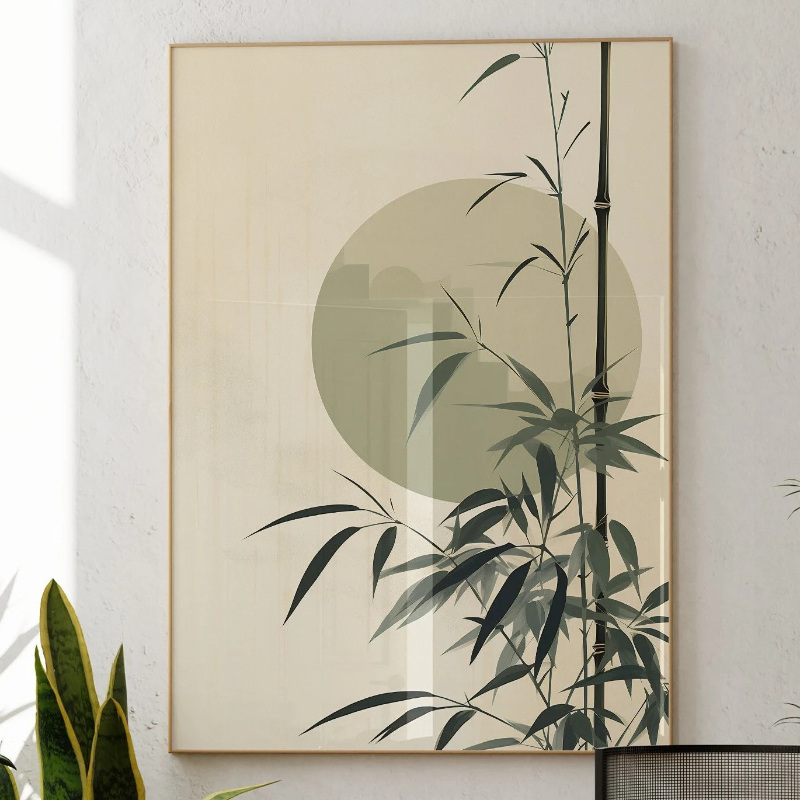Japandi Wall Art Minimal Botan - Japanese Minimalist Lifestyle review and price