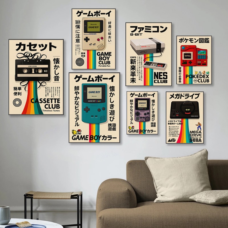 Retro Gaming Poster Japanese T - Japanese Minimalist Lifestyle review and price