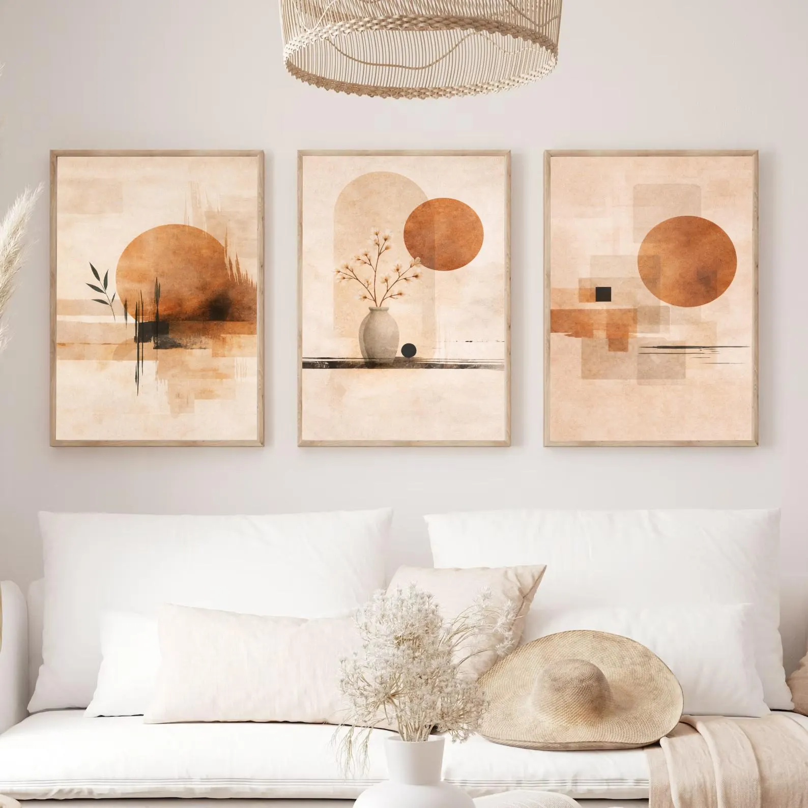 3PCS  Neutral Abstract Sun Pos - Lifestyle Of Japanese review and price
