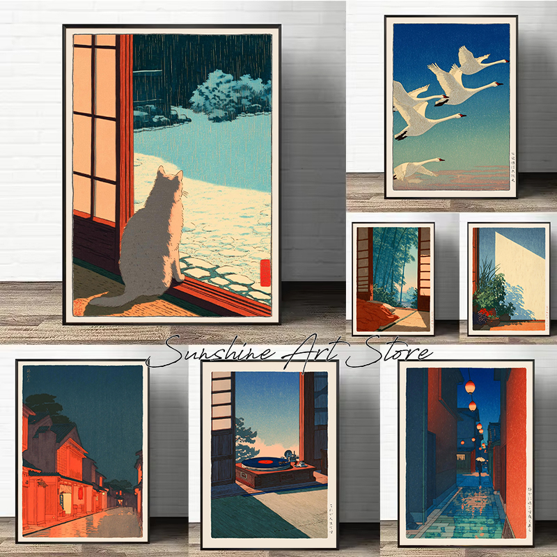Vintage Hasui Kawase Style Min - Japanese Minimalist Lifestyle review and price