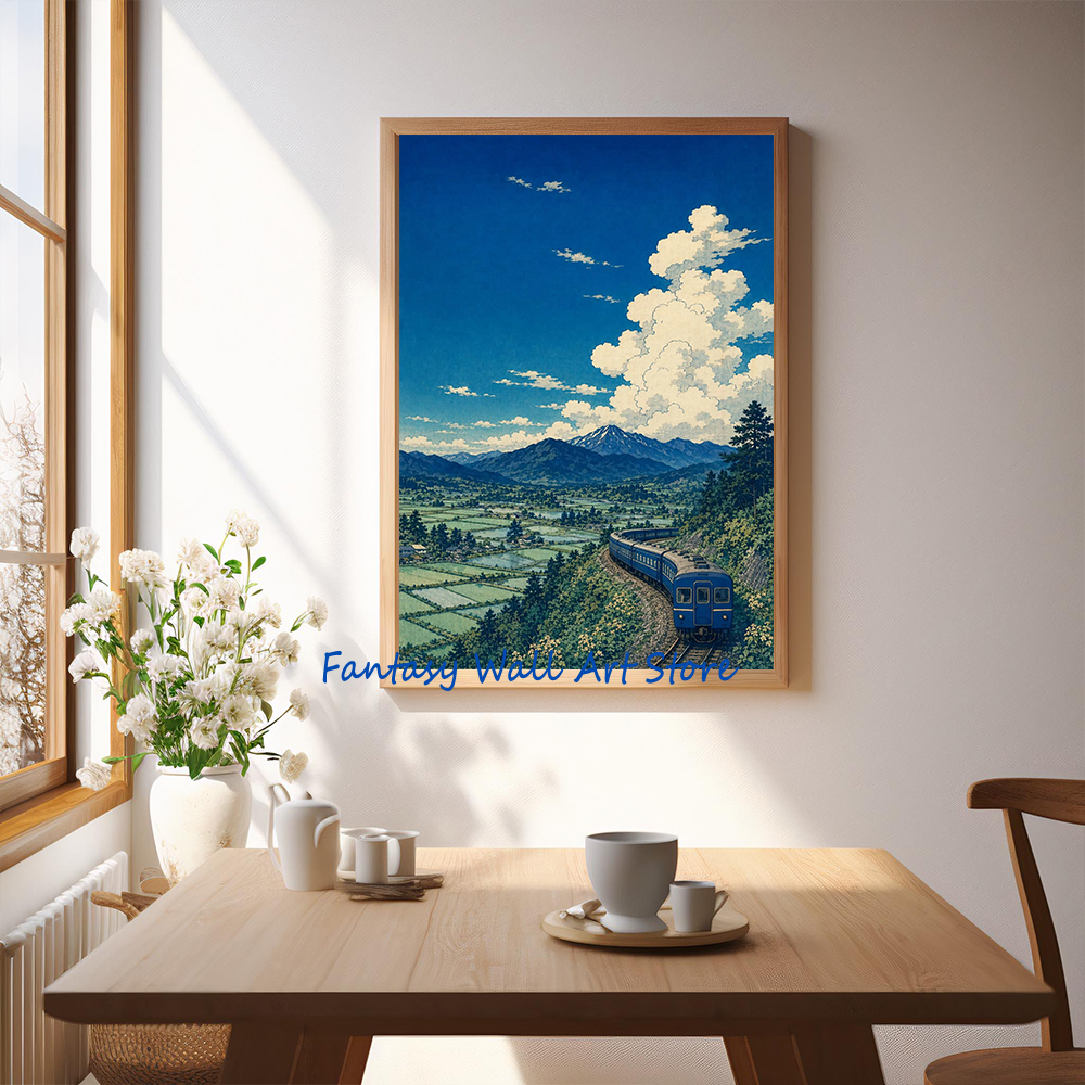 Japanese Train Blue Railway St - Lifestyle Of Japanese review and price