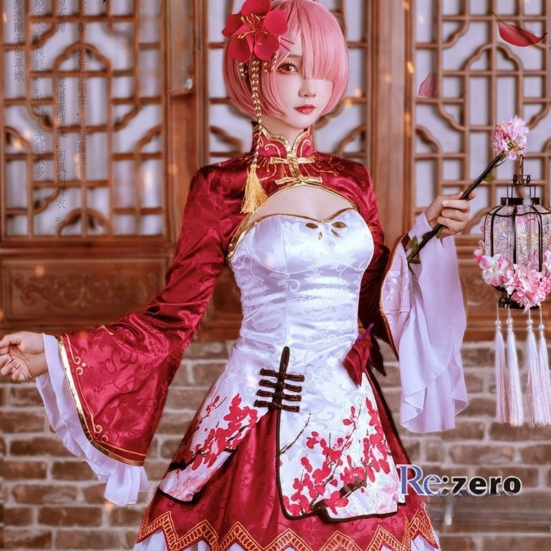 Rem Ram Cosplay Cheongsam Anim - Japanese Women Lifestyle review and price