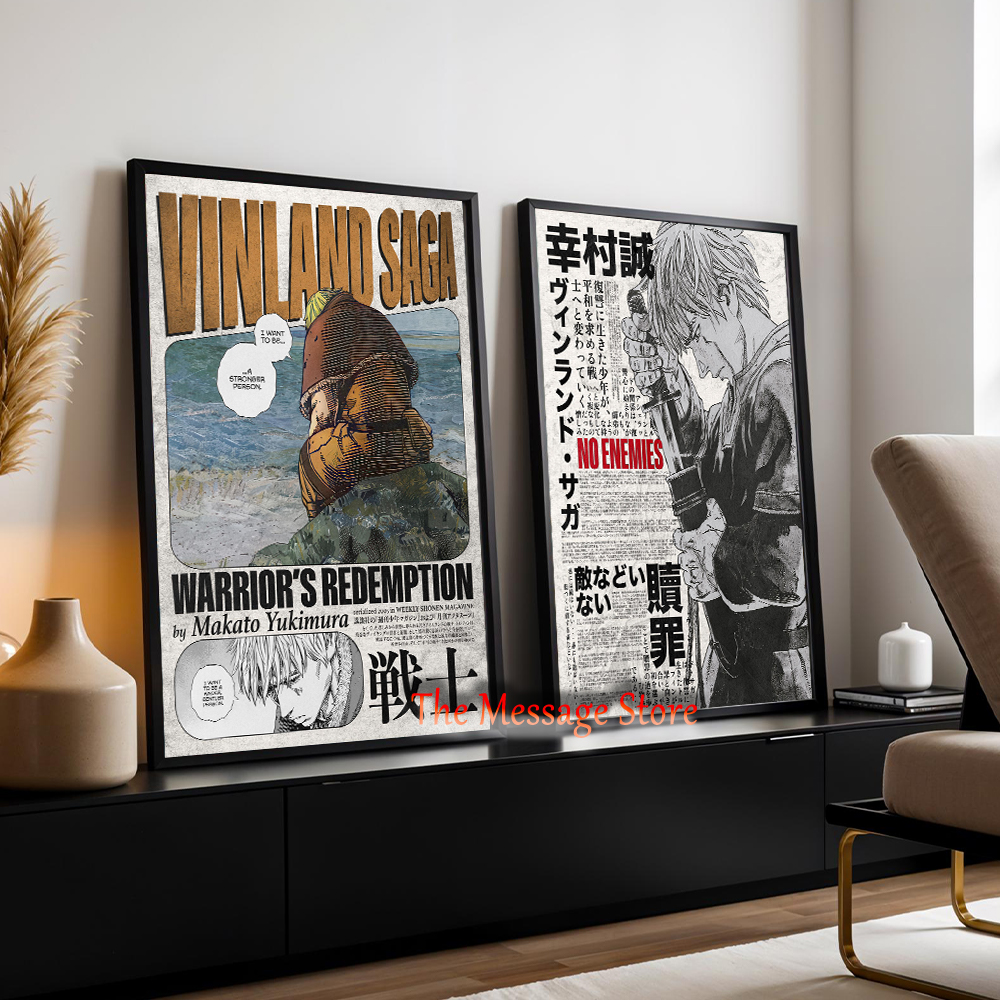 Vinland Saga Anime Manga Poste - Japanese Minimalist Lifestyle review and price