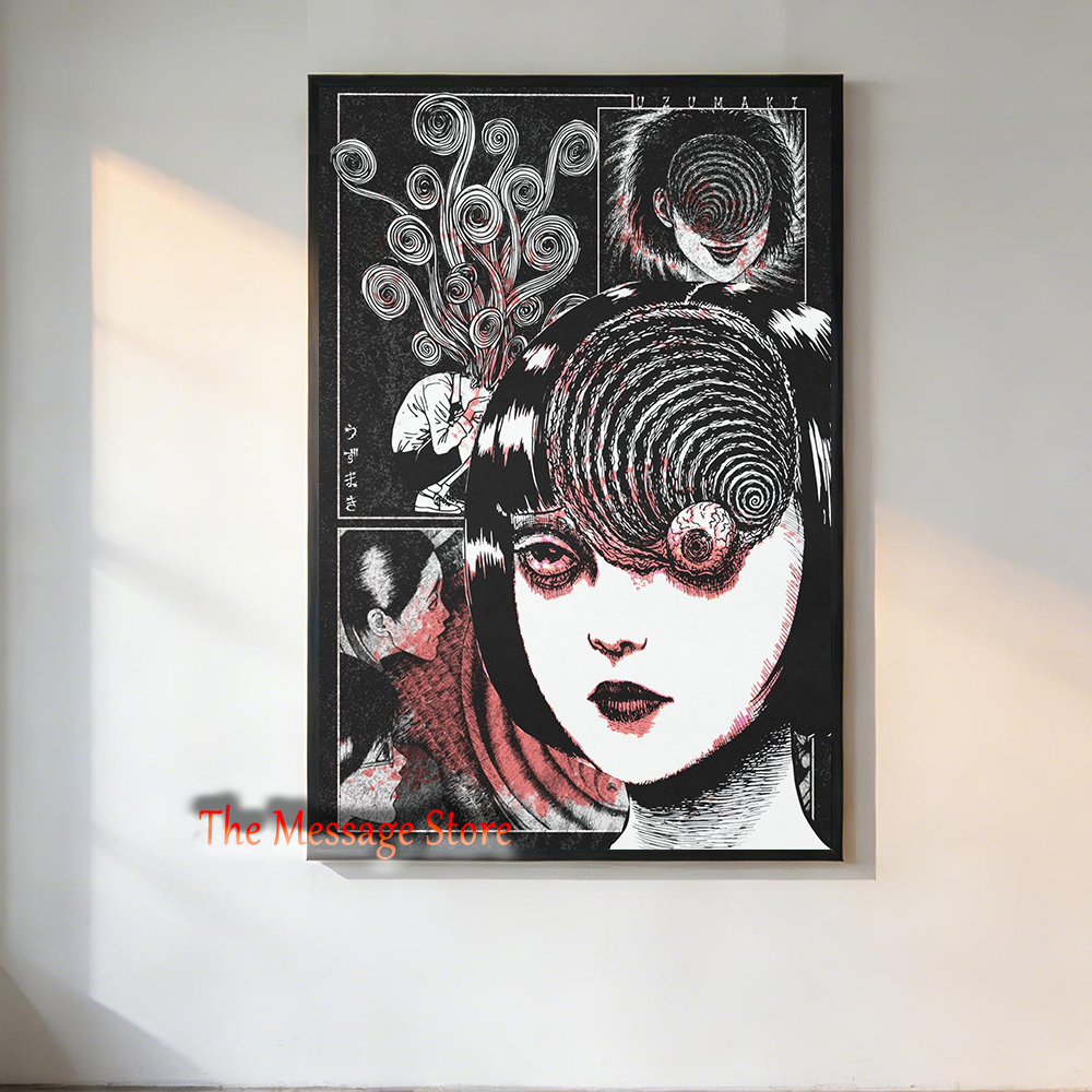 Junji Ito Uzumaki Poster Japan - Japanese Women Lifestyle review and price