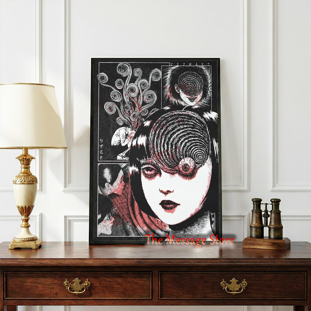 Junji Ito Uzumaki Poster Japan - Japanese Women Lifestyle review and price