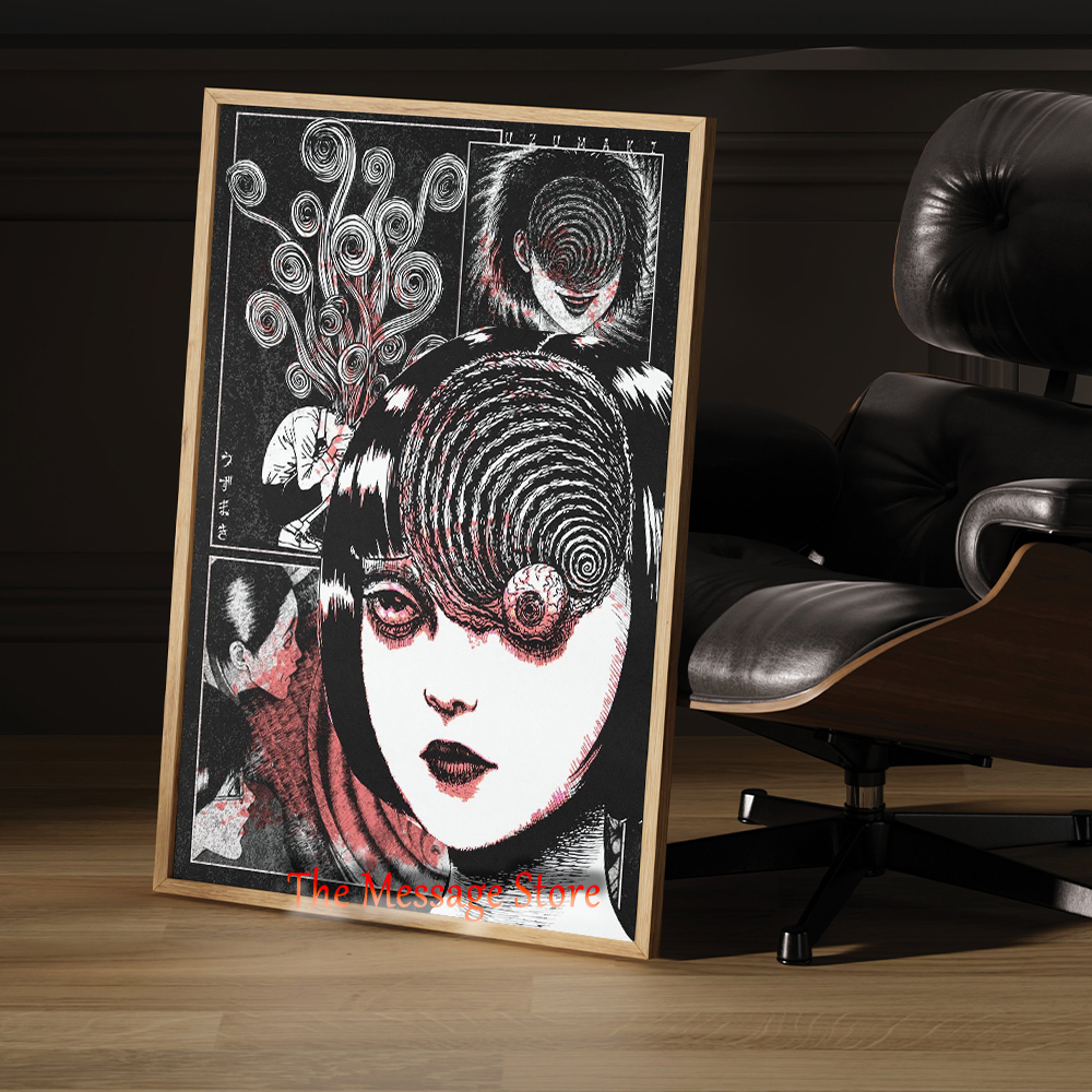 Junji Ito Uzumaki Poster Japan - Japanese Women Lifestyle review and price